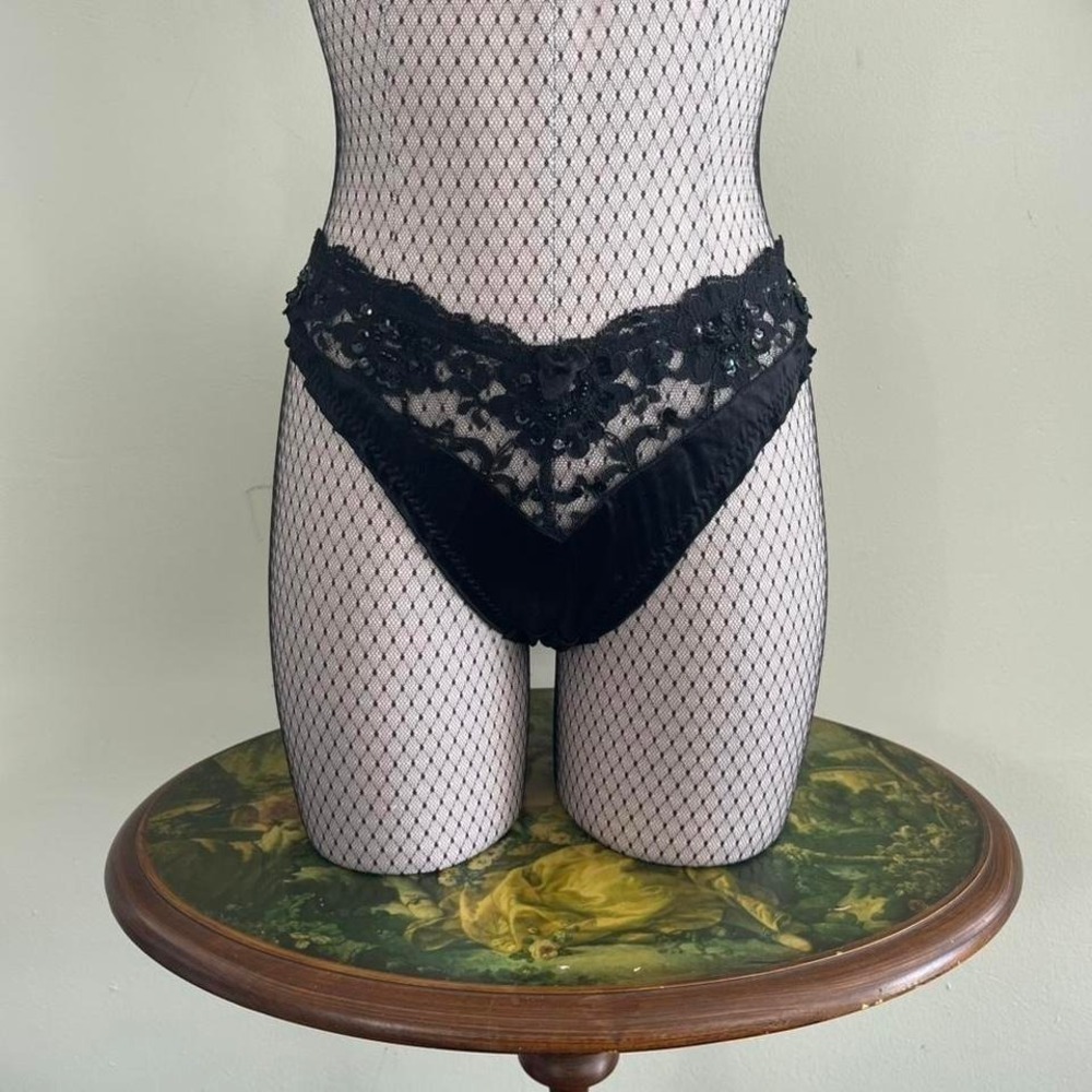 ✨ Vintage Victoria's Secret Gold Label Sequin Glam Panty ✨